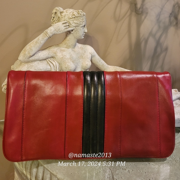 L.A.M.B. by Gwen Stefani Leather Convertable Clutch / Laptop / Handbag #728 - Picture 3 of 17